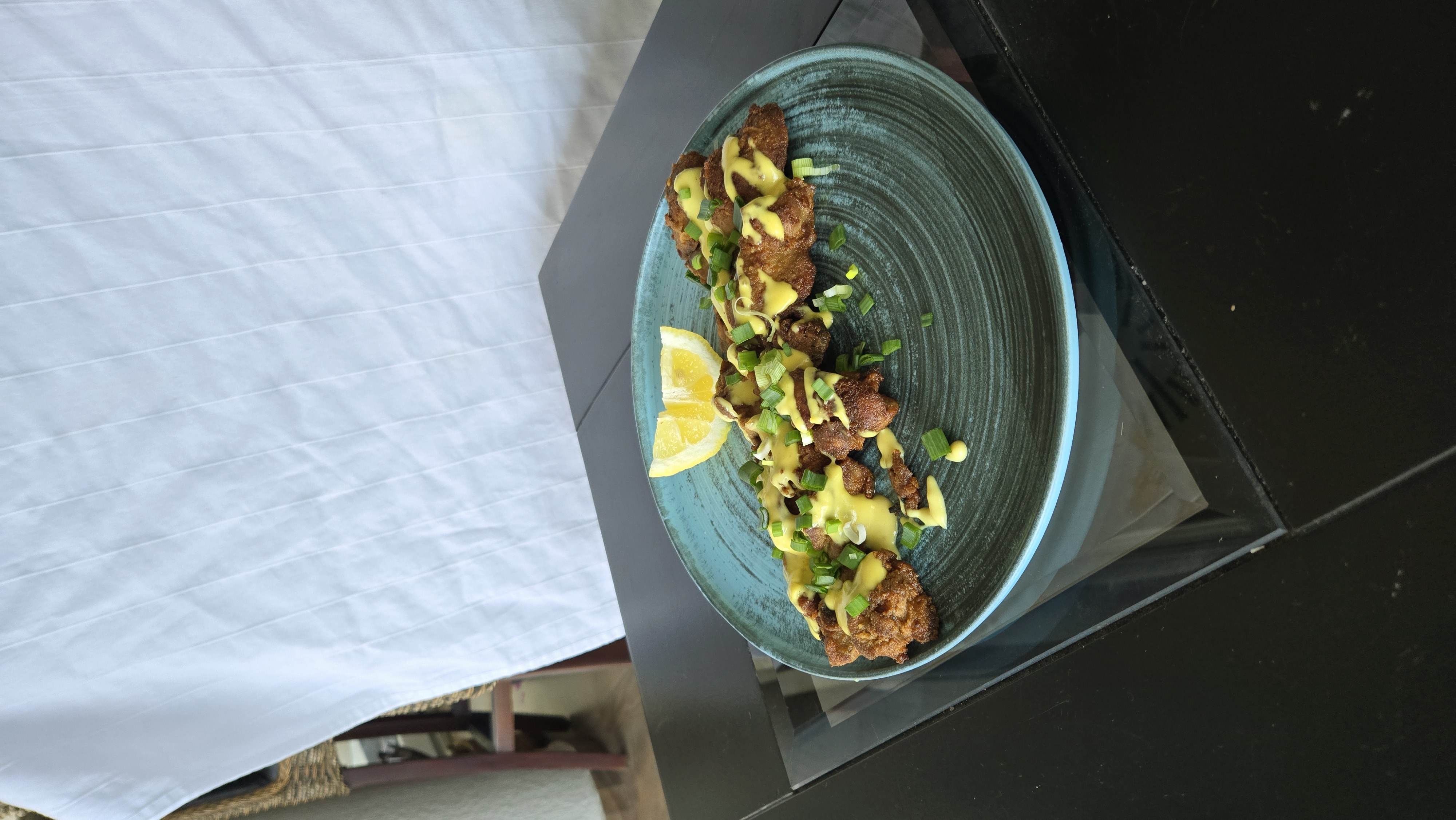 Пържени миди със сос